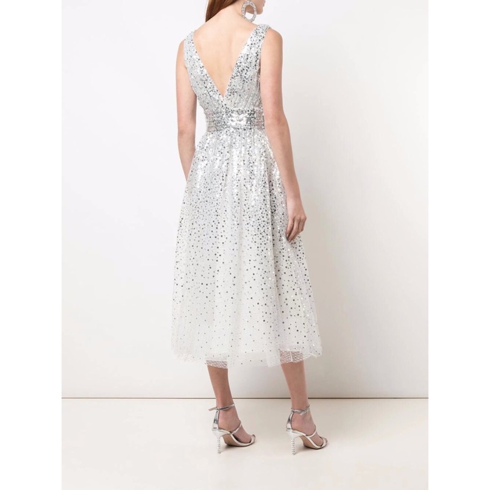 Marchesa Notte Degrade sequin gown tea length - Picture 2 of 14